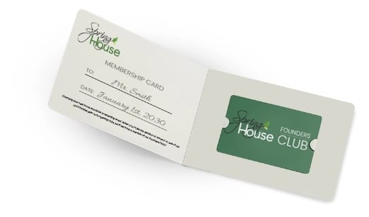 Founders Club Membership Card, Spring House Senior Living