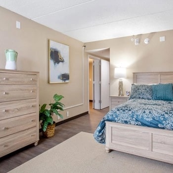 Bedroom in a retirement community